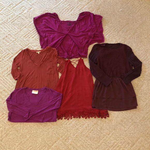 Bundle of 5 Anthro and FP tops - Picture 2 of 3